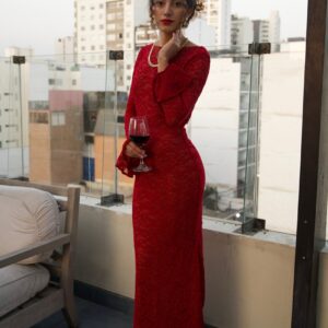 Scarlett Dress// Red