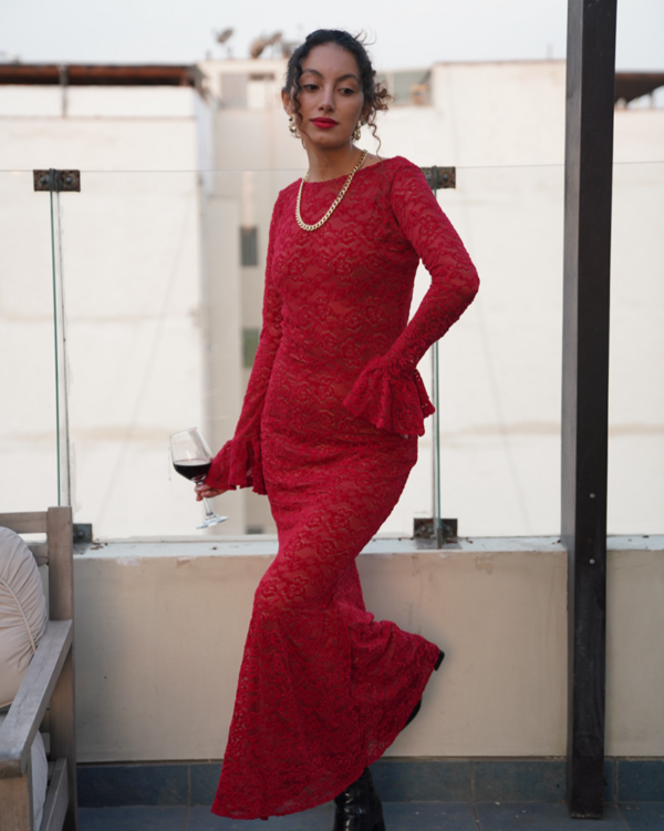 Scarlett Dress// Red - Imagen 4
