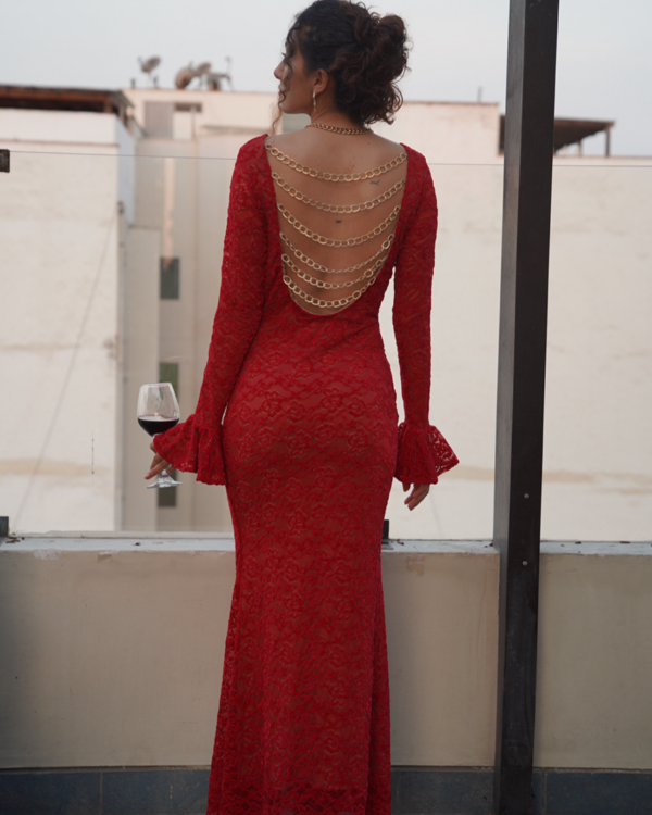 Scarlett Dress// Red - Imagen 3