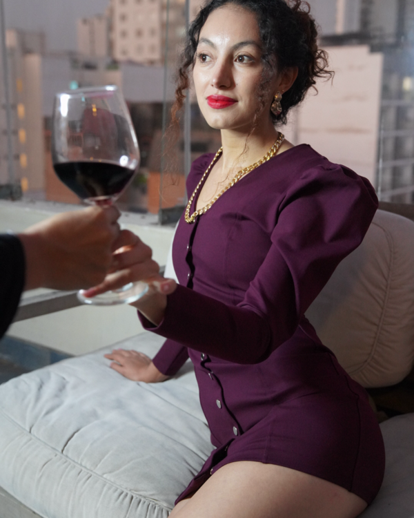 Merlot Dress// Guinda - Imagen 2